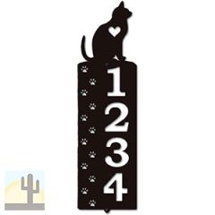 636364 - Cat Tracks Cut Outs Four Digit Address Number Plaque