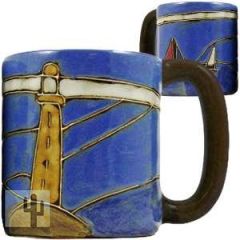 215887 - 510L4 - Mara Stoneware Mug 16oz Lighthouse
