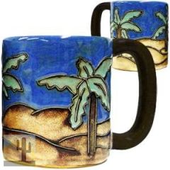 215897 - 510N6 - Mara Stoneware Mug 16oz Desert Palms