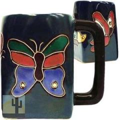 215920 - 511T8 - Mara Stoneware Mug 12oz Square Butterfly