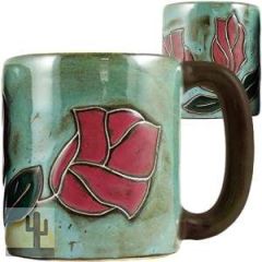 216194 - 510R4 - Mara Stoneware Mug 16oz Red Rose