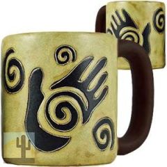 216196 - 510R6 - Mara Stoneware Mug 16oz Healing Hand