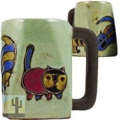 216262 - 511S7 - Mara Stoneware Mug 12oz Square Cats