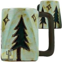 216265 - 511T1 - Mara Stoneware Mug 12oz Square Pine Tree
