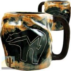 216531 - 512A4 Mara Stoneware 20oz Rock Art Mug Southwest Bear