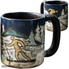 216678 - 510G3 - Mara Stoneware Mug 16oz Skiers