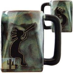 216707 - 511H6 - Mara Stoneware Mug 12oz Kokopelli Blue