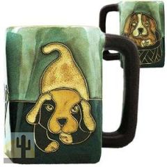 216708 - 511H7 - Mara Stoneware Mug 12oz Playful Puppies