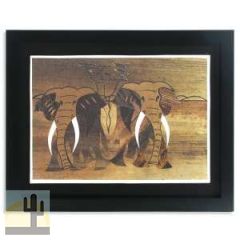 118107-114 - Kenyan Banana Batik Wall Art Elephants
