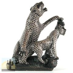 119017-190 - 119017-190 - Twin Cheetah Zimbabwe Soap Stone Carving