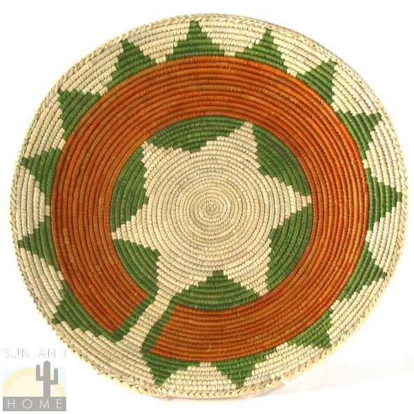 140577 - 12-14in Shallow Bowl Art Basket - Circle Flower