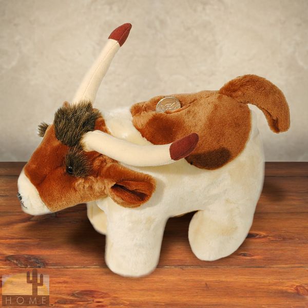PB203 Plush Longhorn 12in Coin Bank number 144525