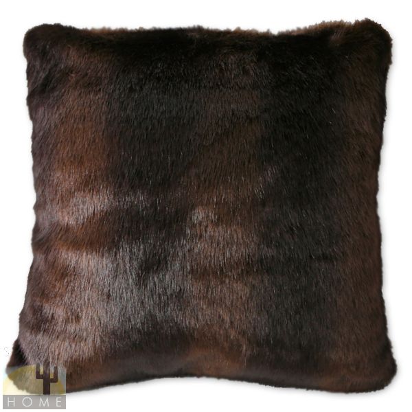 JB3014 Faux Fur Brown Bear 18in Accent Pillow number 144734