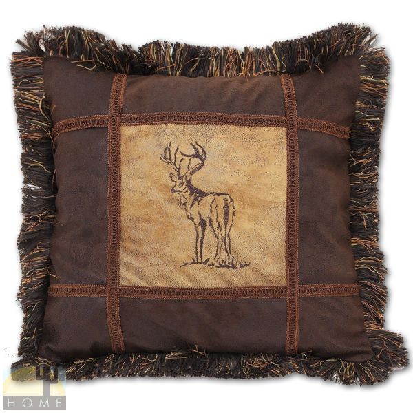 JB4143 Embroidered Buck 18in Accent Pillow number 144754