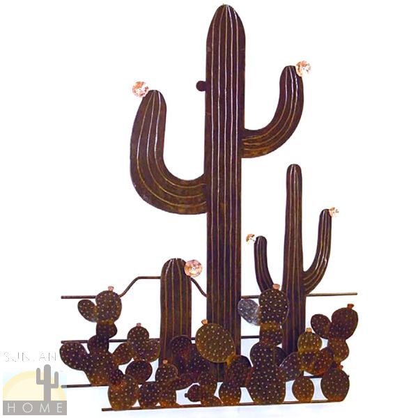 IC8888 3D Cactus Vignette Metal Wall Art