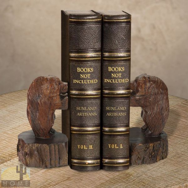 172063 - Bear Standing Small Ironwood Set of Two Bookends