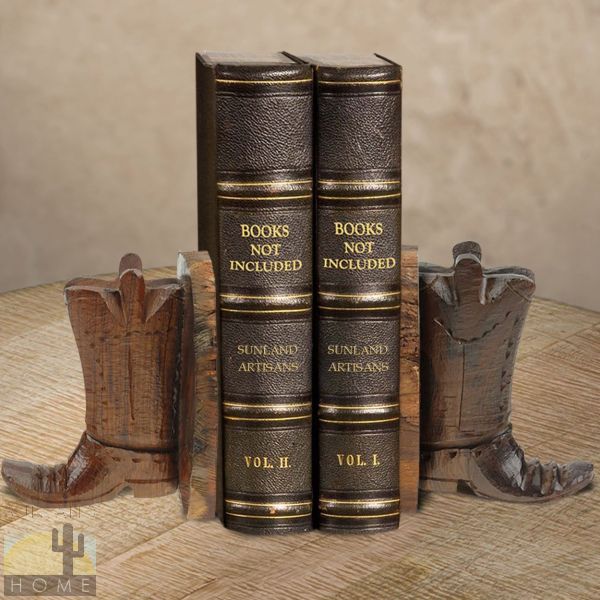 172070 - Boots Small Ironwood Set of Two Bookends