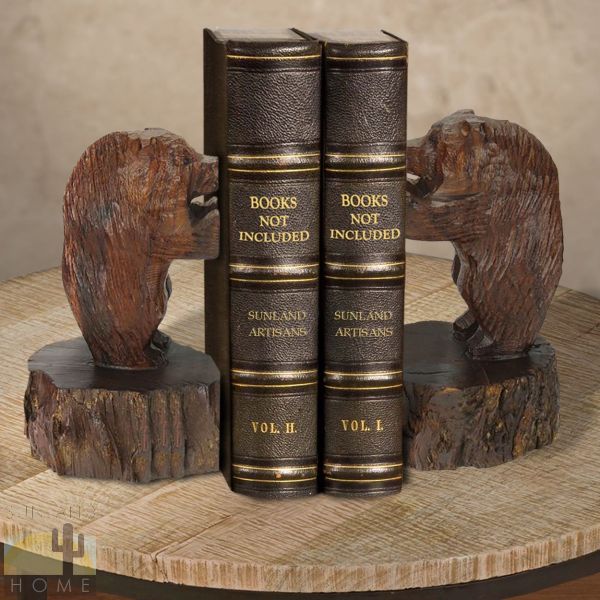 172077 - Bear Standing Large Ironwood Set of Two Bookends