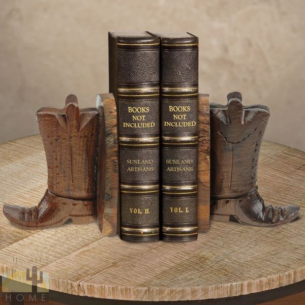 172084 - Boots Large Ironwood Set of Two Bookends