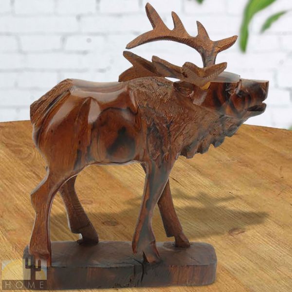 172143 - 5in Long Elk Ironwood Carving