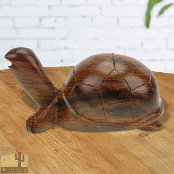 172166 - 5in Long Turtle Ironwood Carving