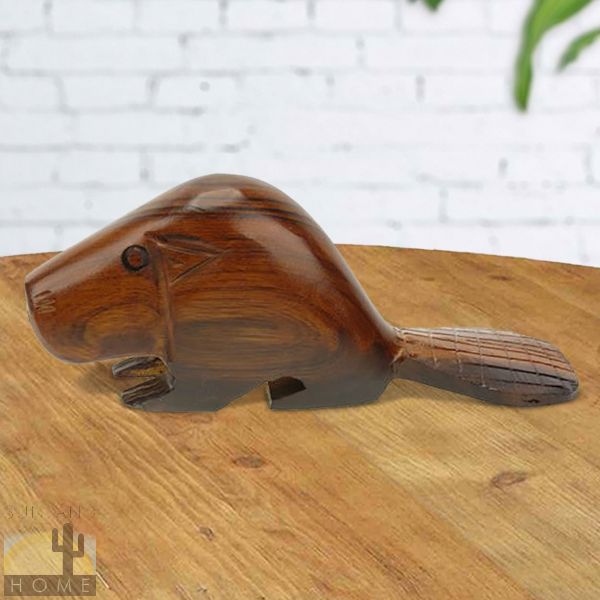 172222 - 5in Long Beaver Ironwood Carving