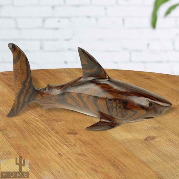 172262 - 5in Long Shark Ironwood Carving