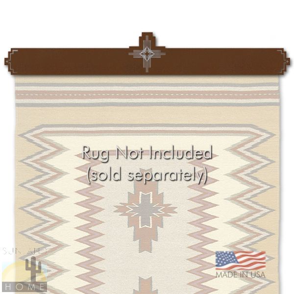 1844 - Wall Mount Rug Hanger - New Mexico Sun - Custom Width and Color