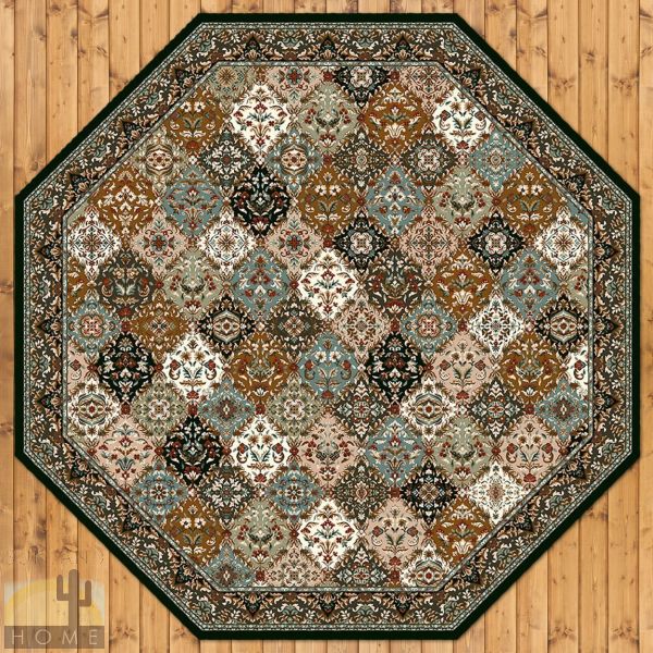 11ft x 11ft (129in x 129in) Badillo Octagon Rug number 202009