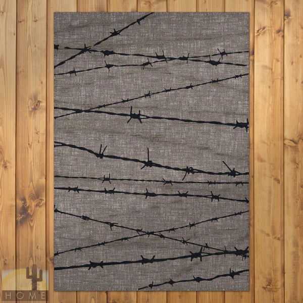 3ft x 4ft (32in x 47in) Barbed Wire Area Rug number 202011