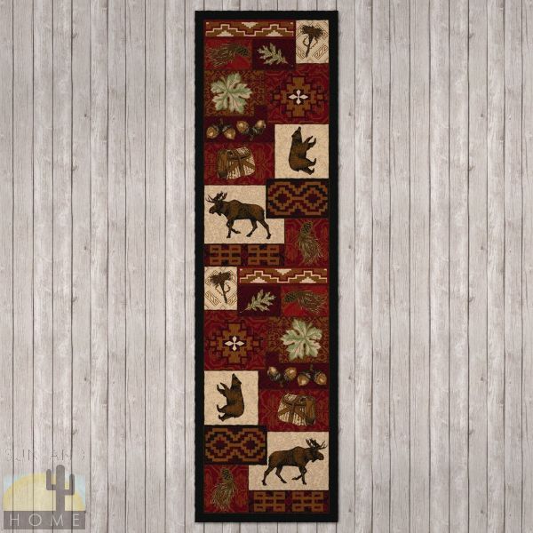 2ft x 8ft (25in x 92in) Bear Creek Lodge Hall Runner number 202025