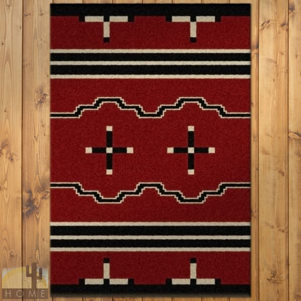 3ft x 4ft (32in x 47in) Big Chief Red Area Rug number 202031