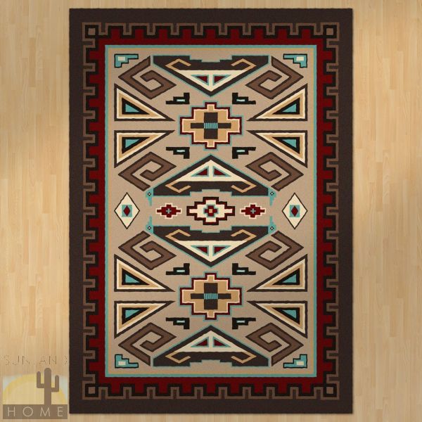 8ft x 11ft (92in x 129in) Butte Southwest Area Rug number 202064