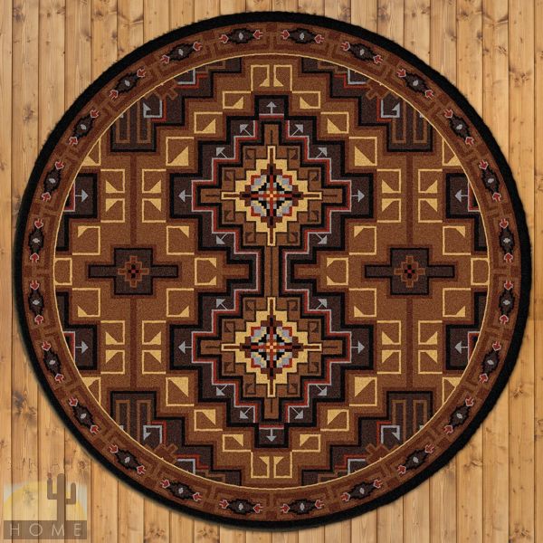 8ft Diameter (92in) High Rez Earth Round Area Rug number 202166