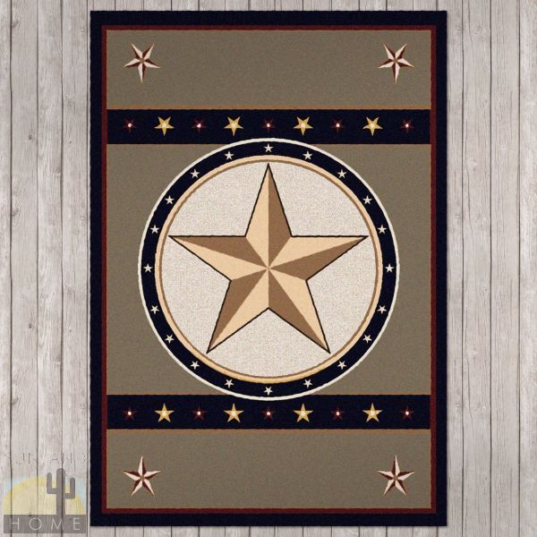 4ft x 5ft (46in x 64in) Sage Star Area Rug number 202292