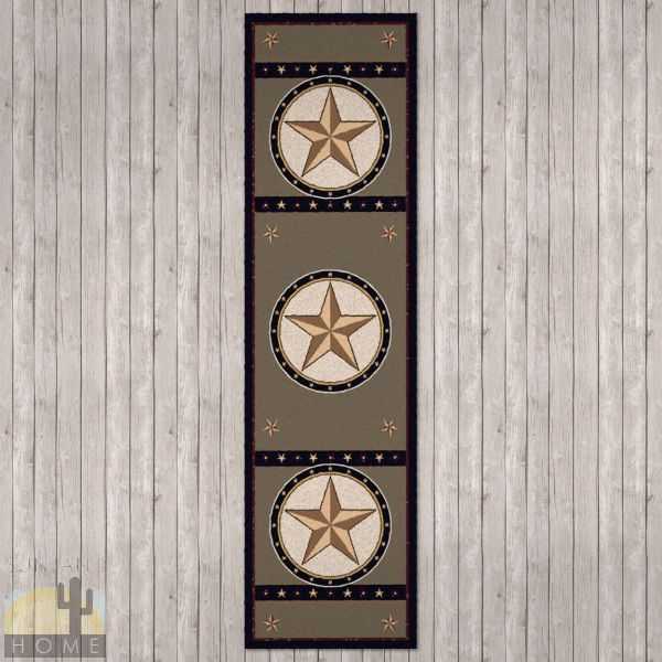 2ft x 8ft (25in x 92in) Sage Star Hall Runner number 202295