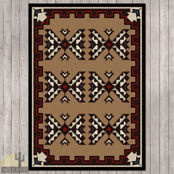 4ft x 5ft (46in x 64in) Cami Blanket Area Rug number 202442