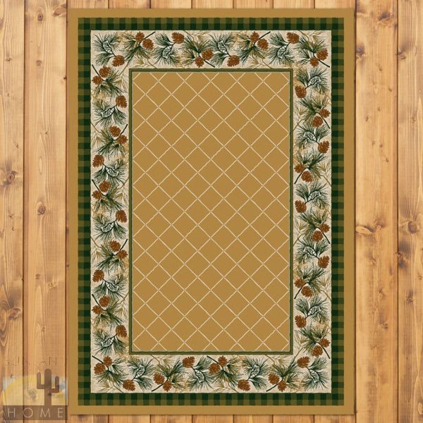 3ft x 4ft (32in x 47in) Evergreen Area Rug number 202461