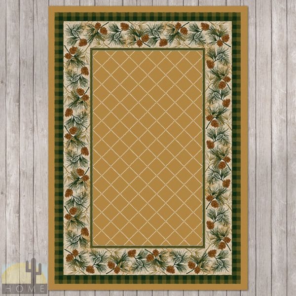 4ft x 5ft (46in x 64in) Evergreen Area Rug number 202462