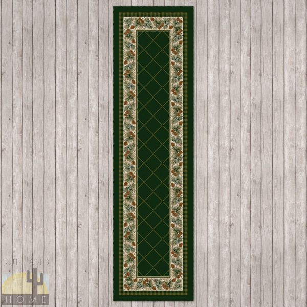 2ft x 8ft (25in x 92in) Evergreen Hall Runner number 202475