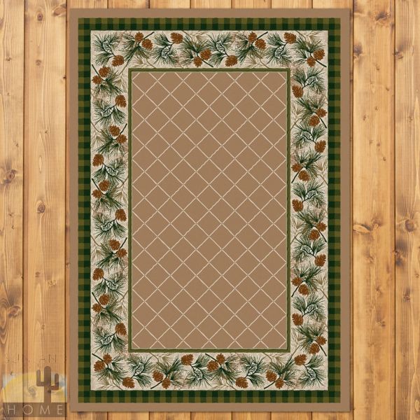 3ft x 4ft (32in x 47in) Evergreen Area Rug number 202481