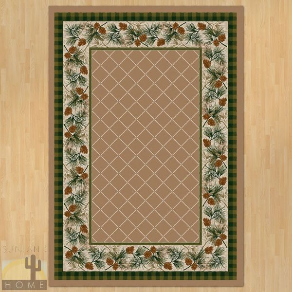 8ft x 11ft (92in x 129in) Evergreen Area Rug number 202484