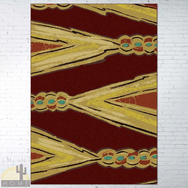 5ft x 8ft (64in x 92in) Finger Weave Area Rug number 202493