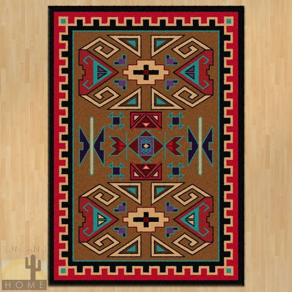8ft x 11ft (92in x 129in) Four Rams Area Rug number 202504