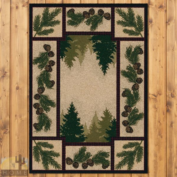 3ft x 4ft (32in x 47in) Pine Forest Area Rug number 202591