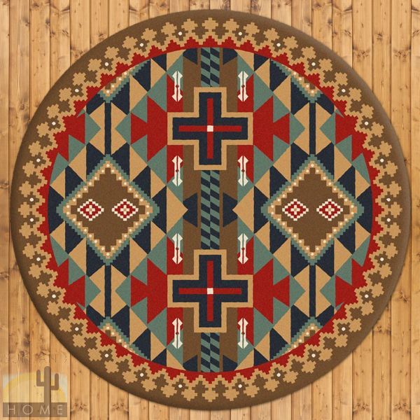 8ft Diameter (92in) Tribesman Round Area Rug number 202736