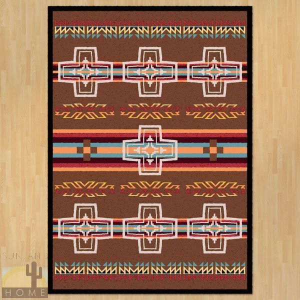 8ft x 11ft (92in x 129in) Canyon Cross Area Rug number 202794