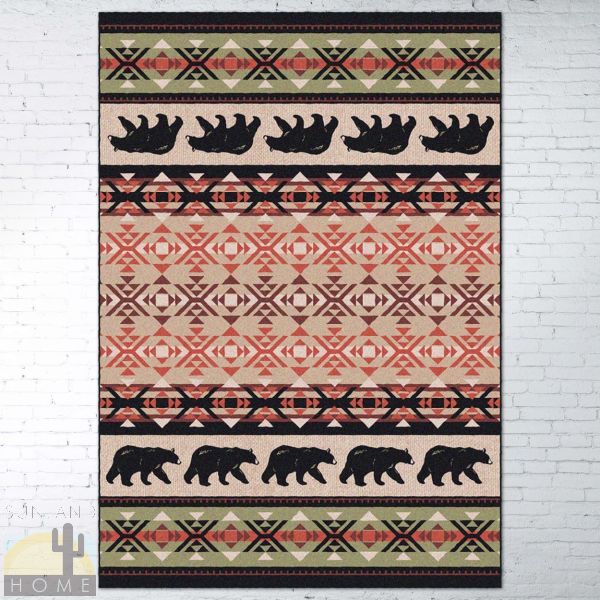 5ft x 8ft (64in x 92in) Cozy Bears Area Rug number 202803