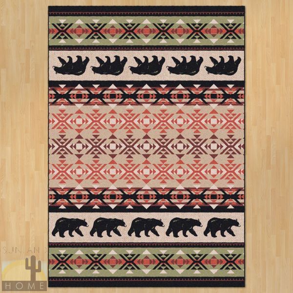 8ft x 11ft (92in x 129in) Cozy Bears Area Rug number 202804