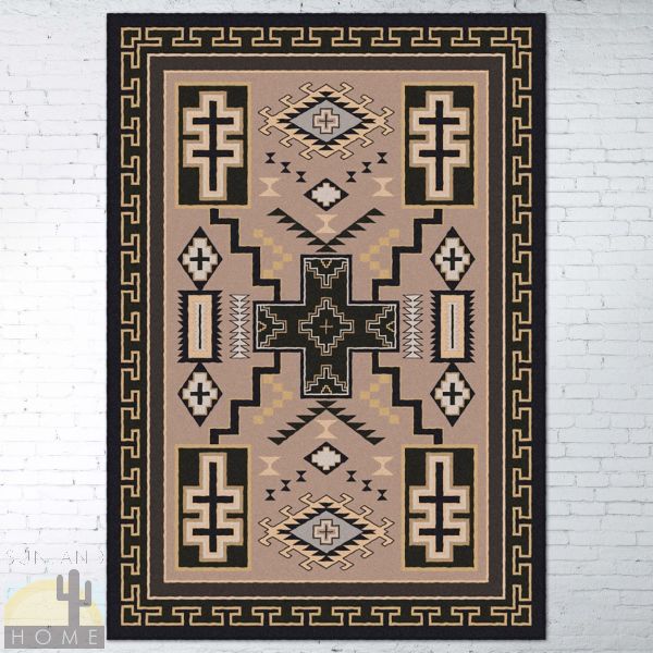 5ft x 8ft (64in x 92in) Double Cross Area Rug number 202823
